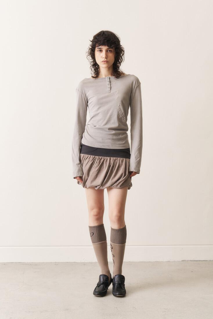 Stitch Henley Tee, Dim