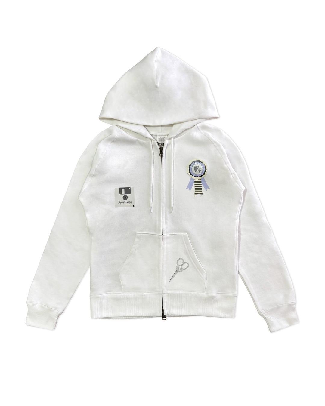 Zip up hoodie '' You, You, Hate Me ''