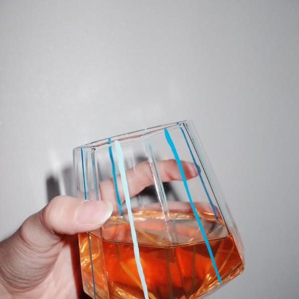 [곧은선 시리즈] 비대칭 온더락 잔