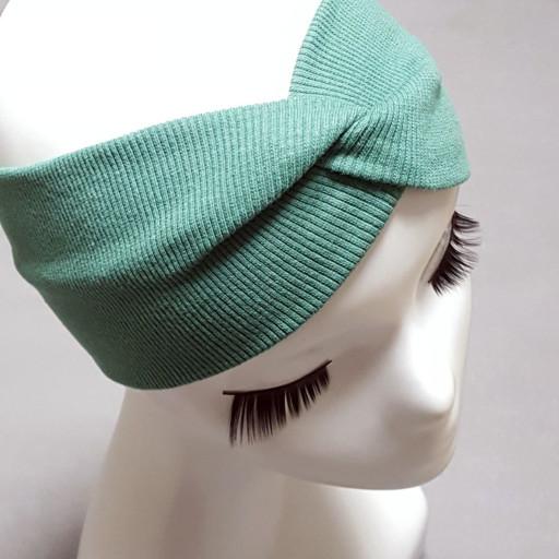 와이드 골지 꼬임 헤어밴드