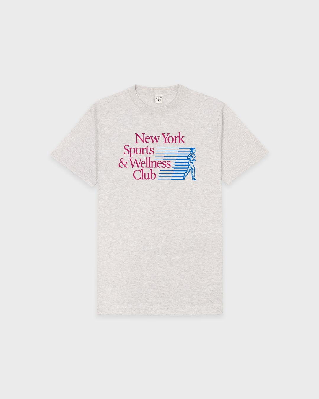 NY Motion T-Shirt - Heather Gray/Berry/Azure - Heather Gray / X-Small