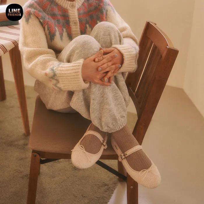 빅토리아슈즈 라인 프렌즈 브라운 카사 리본 오다 메리제인 CRUDO