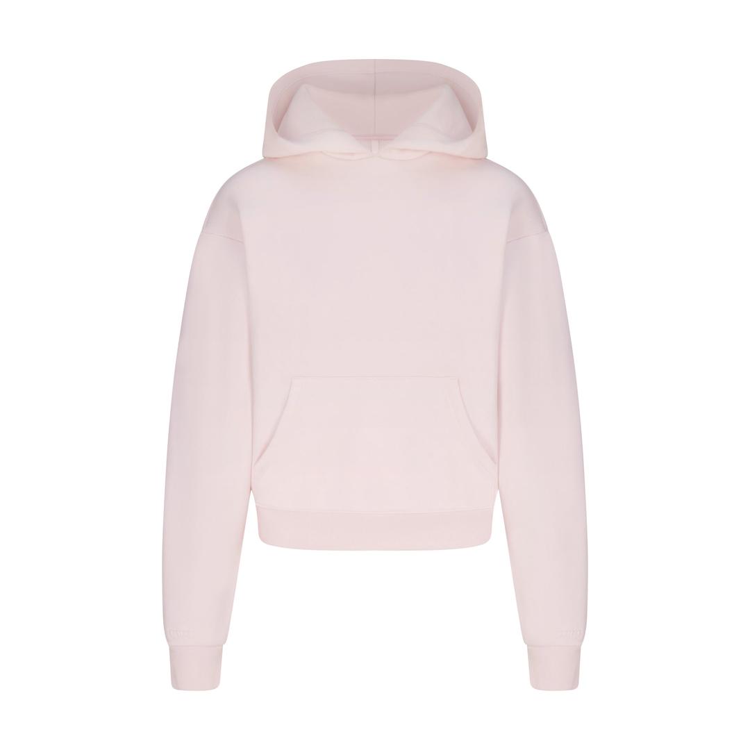 COTTON FLEECE CLASSIC HOODIE | BARELY PINK