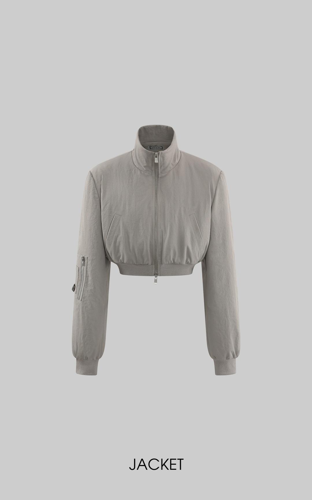 <tc>Rase le sol</tc> 유틸리티 재킷 & 와이드 레그 카고 팬츠 세트