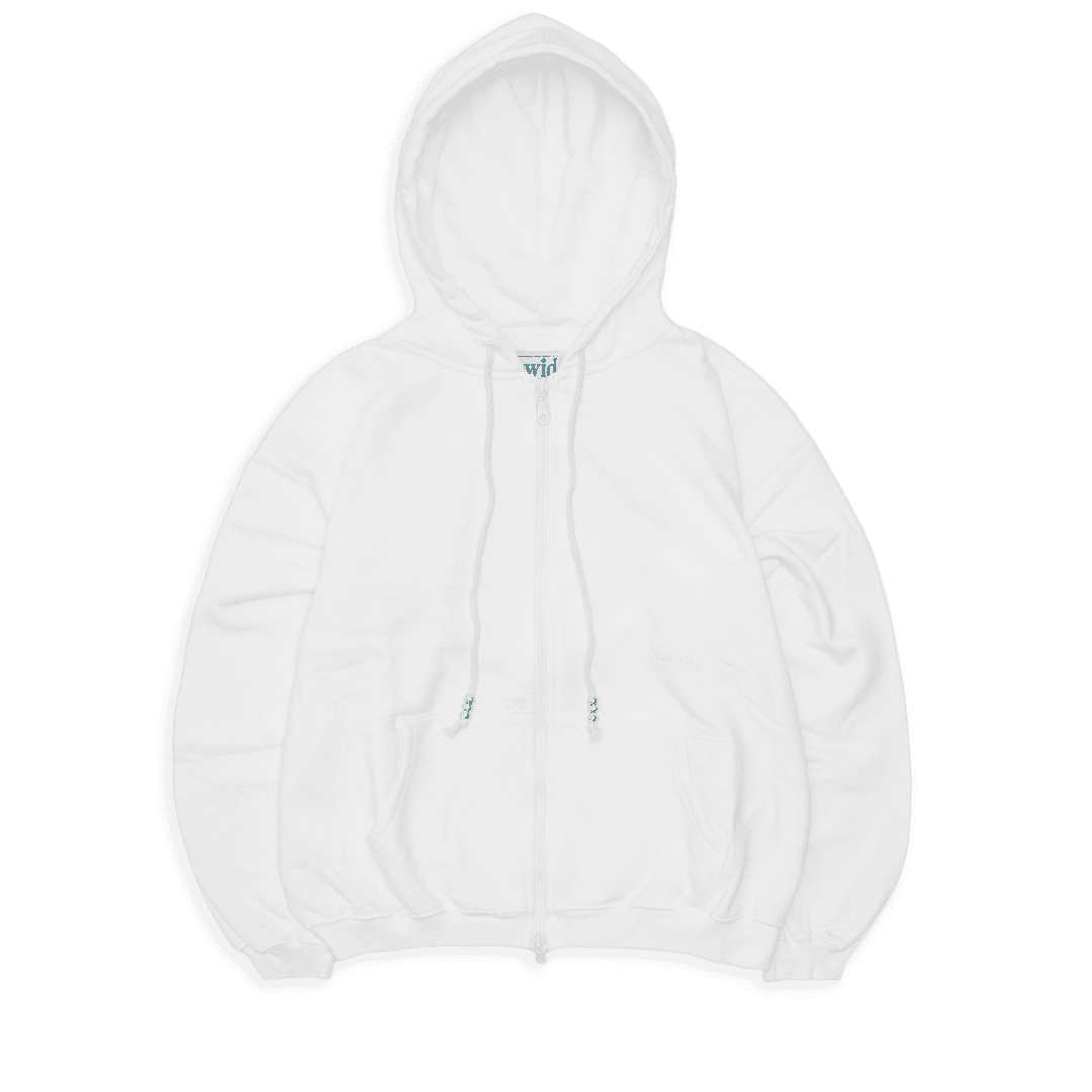 Tuewid embroidery set up zip-up in snow