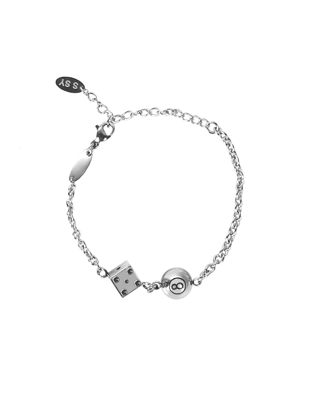 8ball & dice bracelet