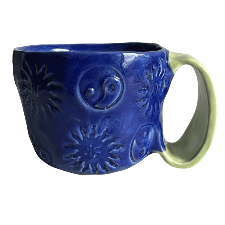 Blue Sun&Yinyang Stamp Cup