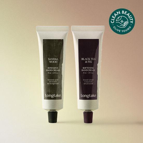 롱테이크 핸드크림 50ml 2종 [샌달우드/블랙티앤피그] 택1