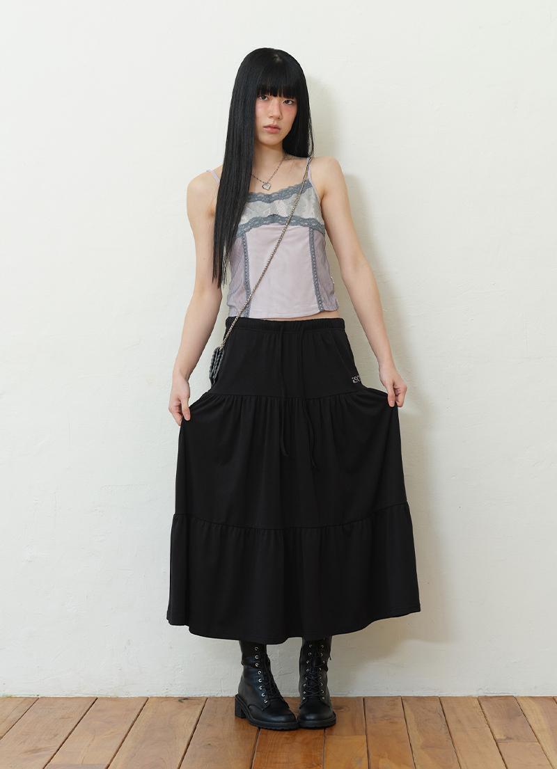 AMY LONG SKIRT / BLACK