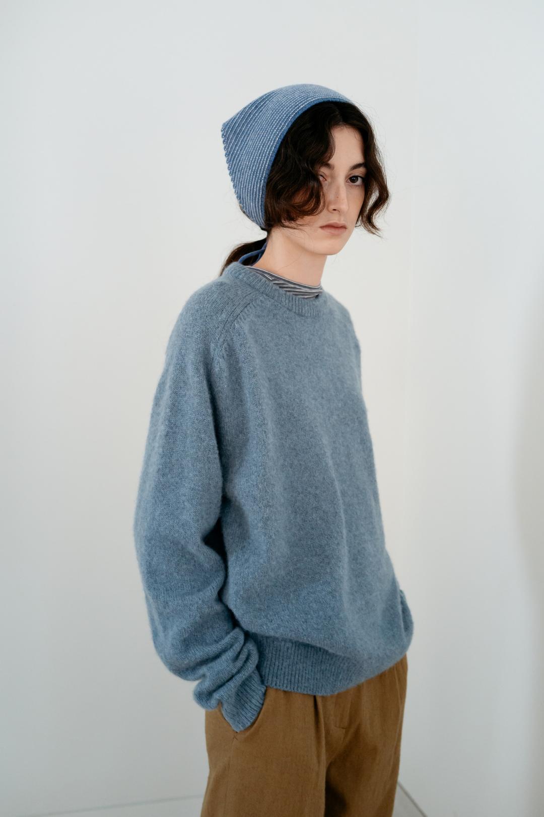 Carmel Alpaca Knit (blue, yellow)