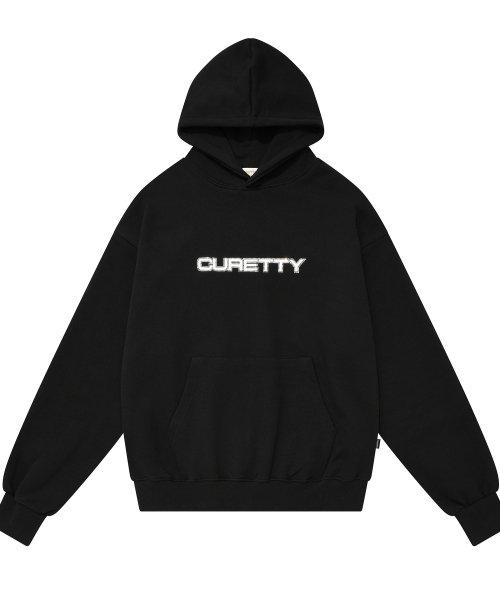 C LOGO RHINESTONE HOODIE_BLACK
