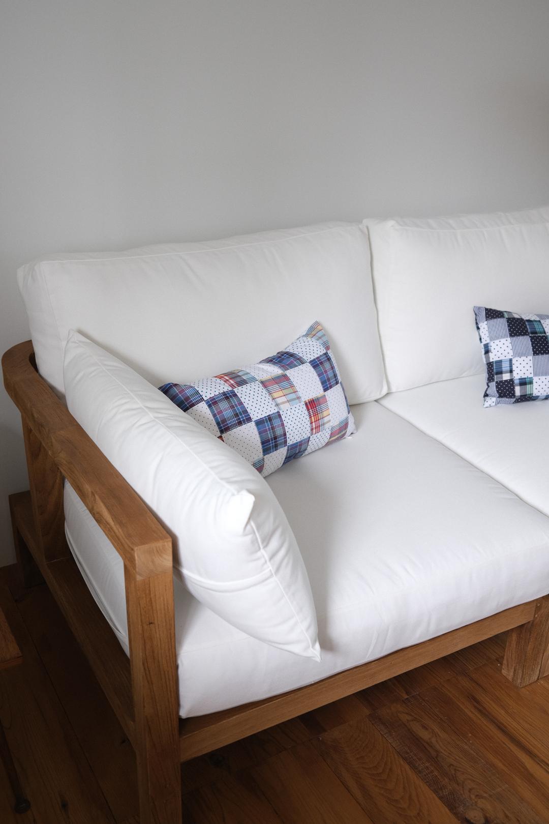 [buttercream] Cozy patchwork cushion (2col)