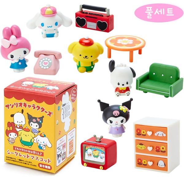 [산리오 레트로 룸 디자인 시리즈] 마스코트 피규어 풀세트 A