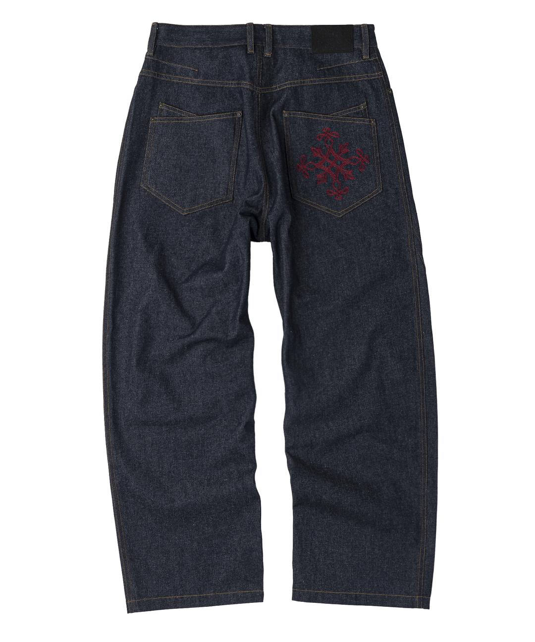 BACK LOGO DENIM PANTS [INDIGO]
