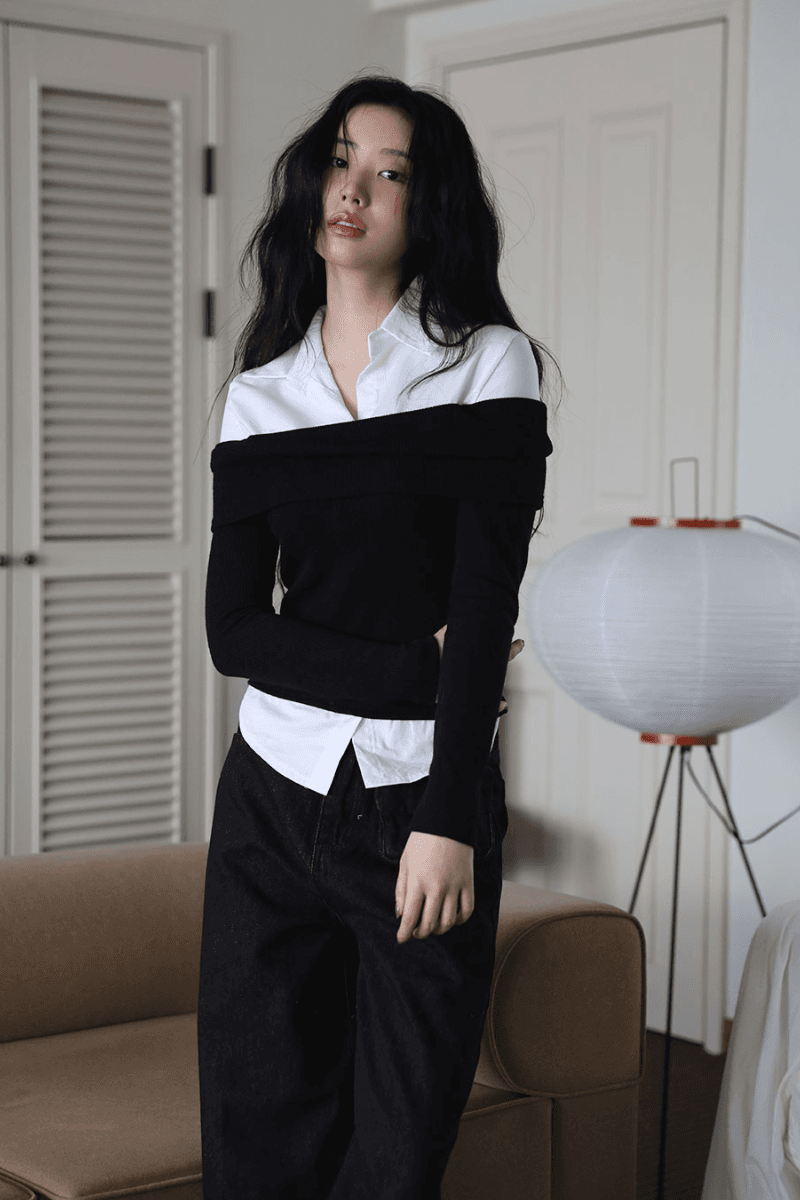 올스 셔츠 니트 탑