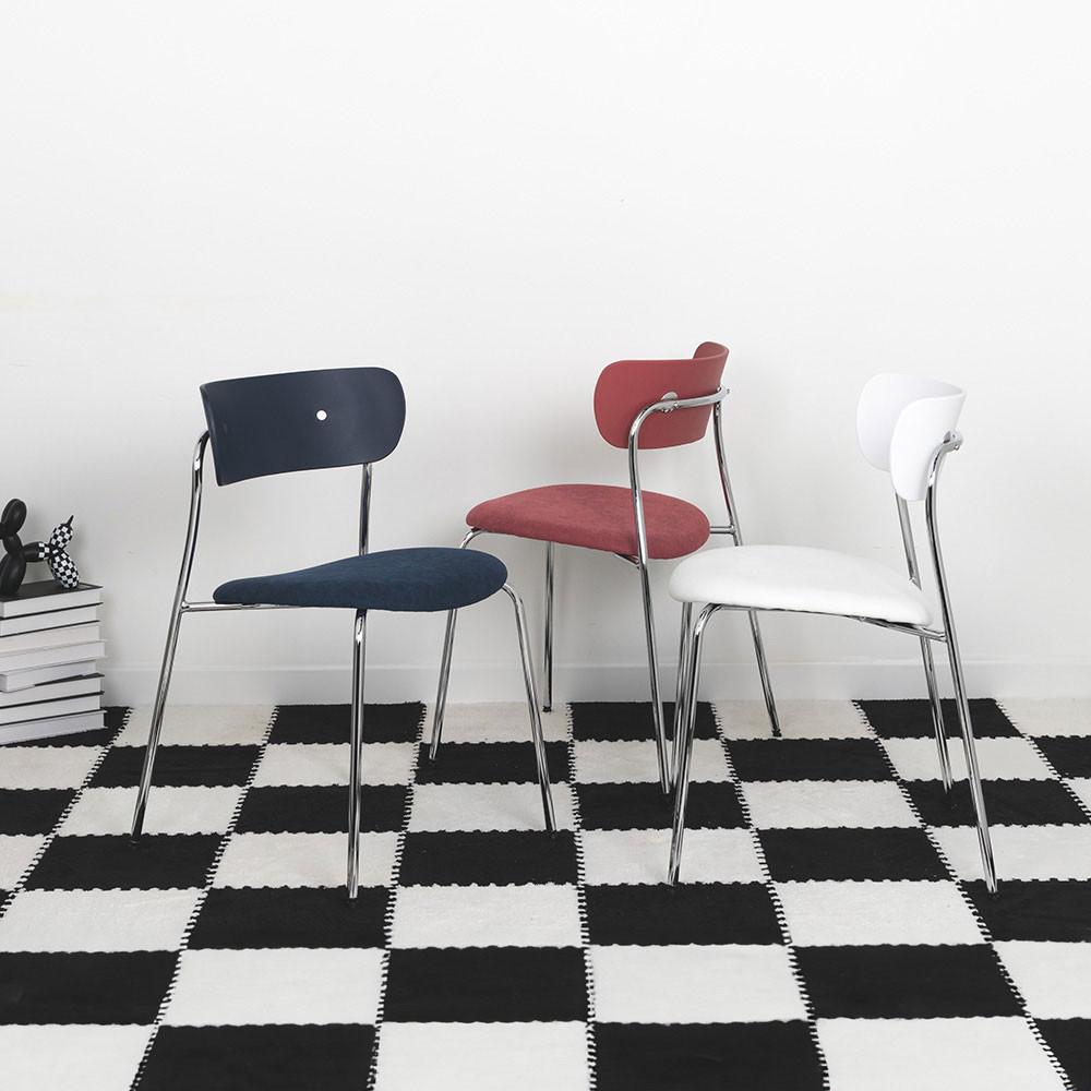 다이닝체어 주방 패브릭 편한 식탁 테이블 의자 코지 체어 : 우드띠어리