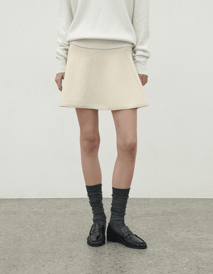 [made] Lino knit skirt (2col)