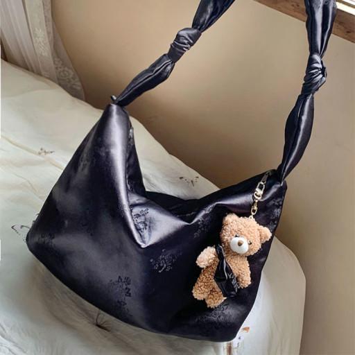 🥇한복 원단으로 만든 보부상 가방✔🐻곰돌이키링📣