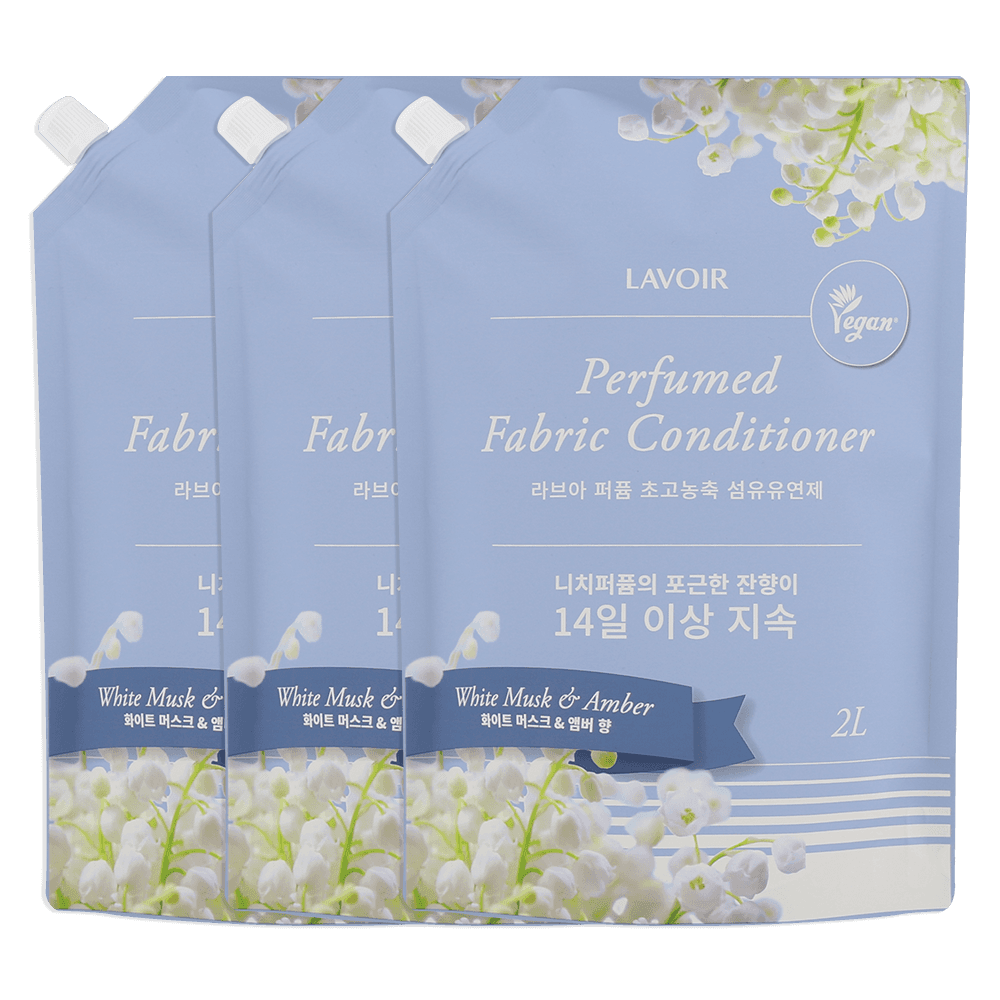 퍼퓸 비건 섬유유연제 2L 리필 x3개입