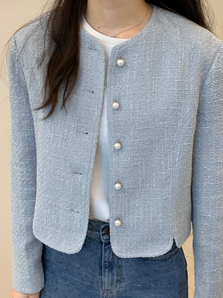 [MUNIATE] 당일발송/cfs museum 뮤지엄 솔트 트위드 자켓