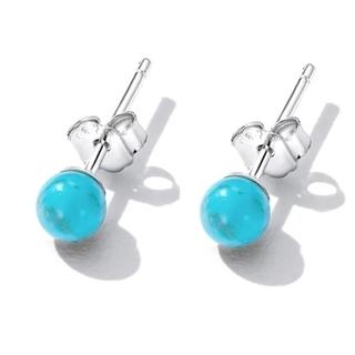 X487 ピアス レディース ハワイアンジュエリー シルバー ターコイズブルー