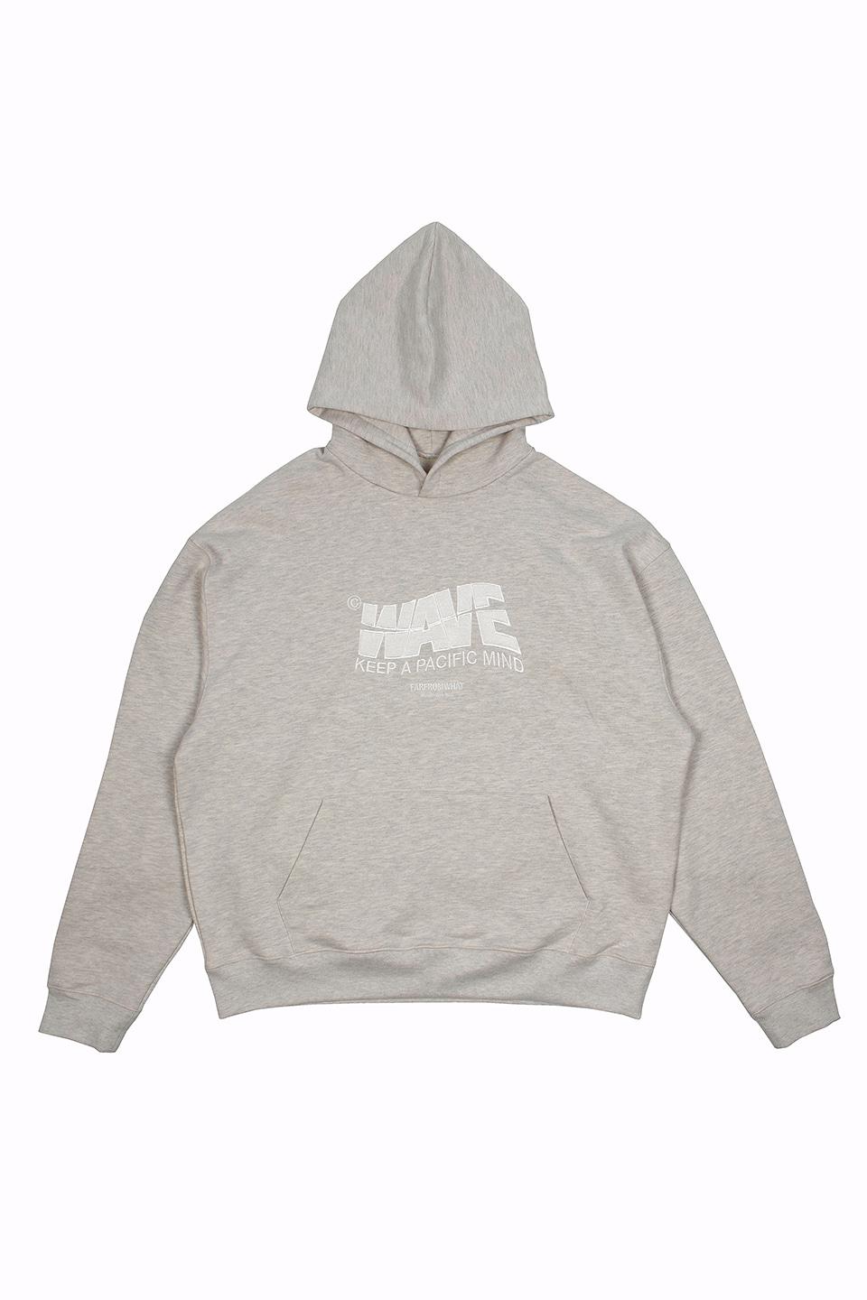 FAR WAVE LOGO HOODIE_ASHGRAY