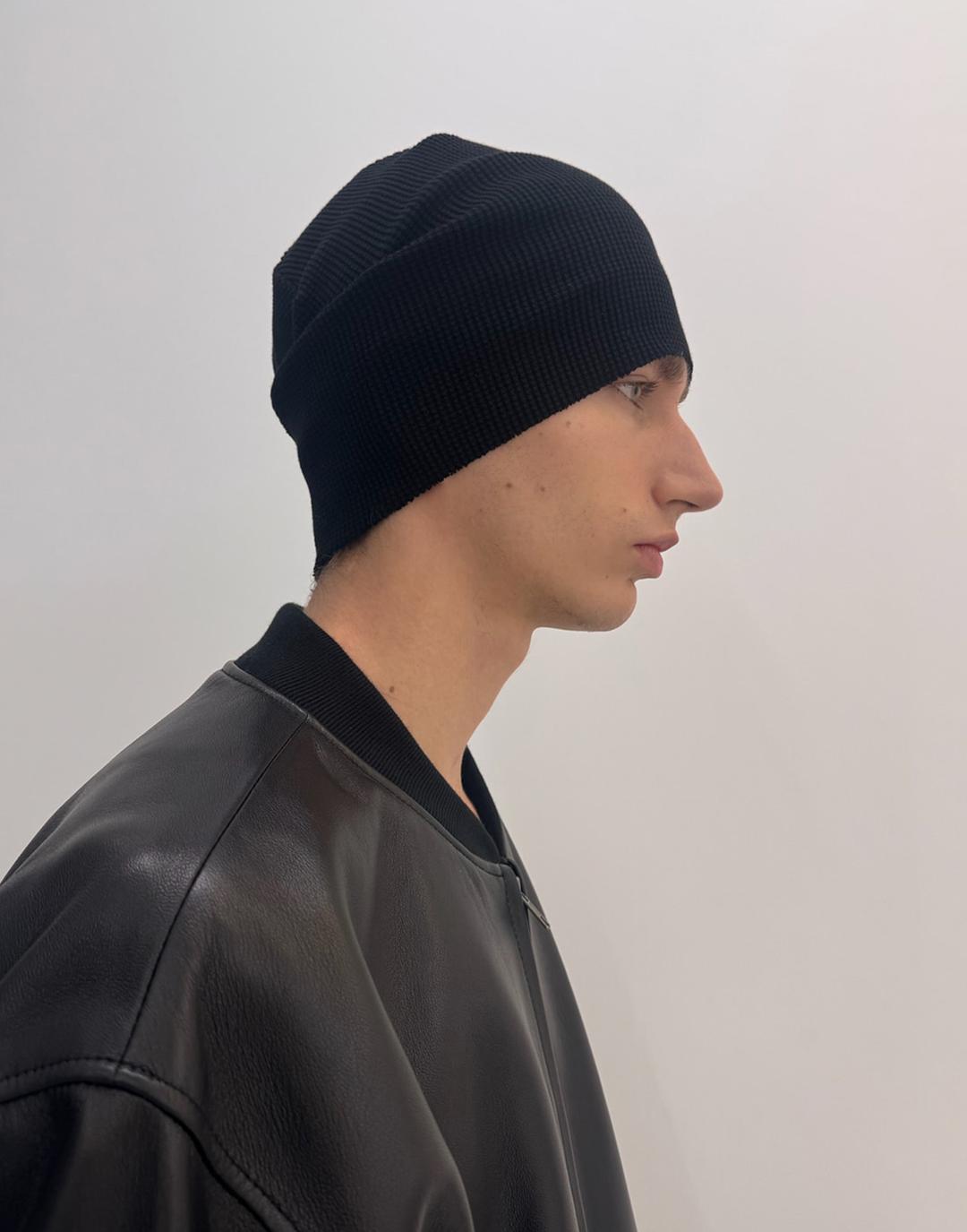 253 Waffle Thermal Beanie (Black)