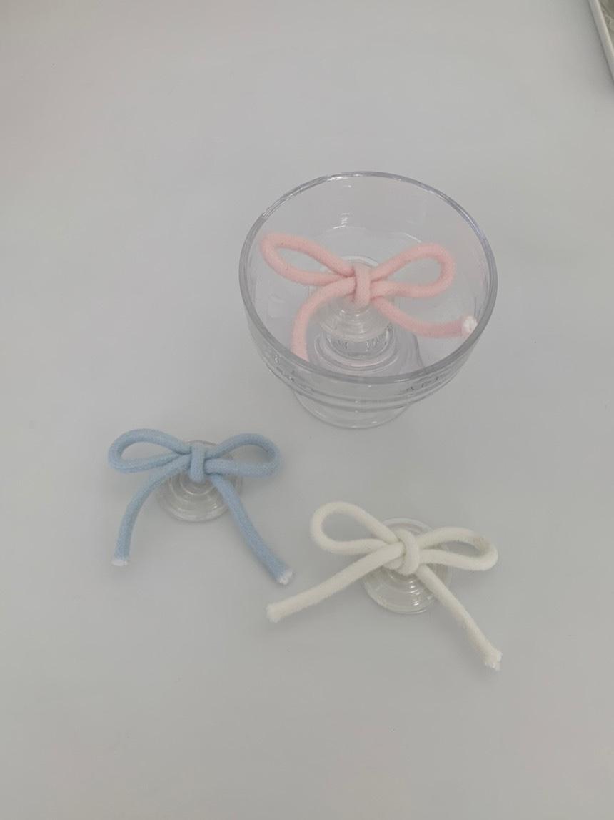 [디어마이데이] 슈슈 파스텔 리본 스마트톡 핸드폰 거치대 톡홀더(3colors)