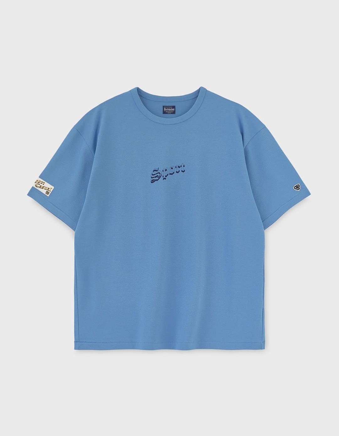 SPORT PIQUE CREWNECK HALF SLEEVE / Sky Blue