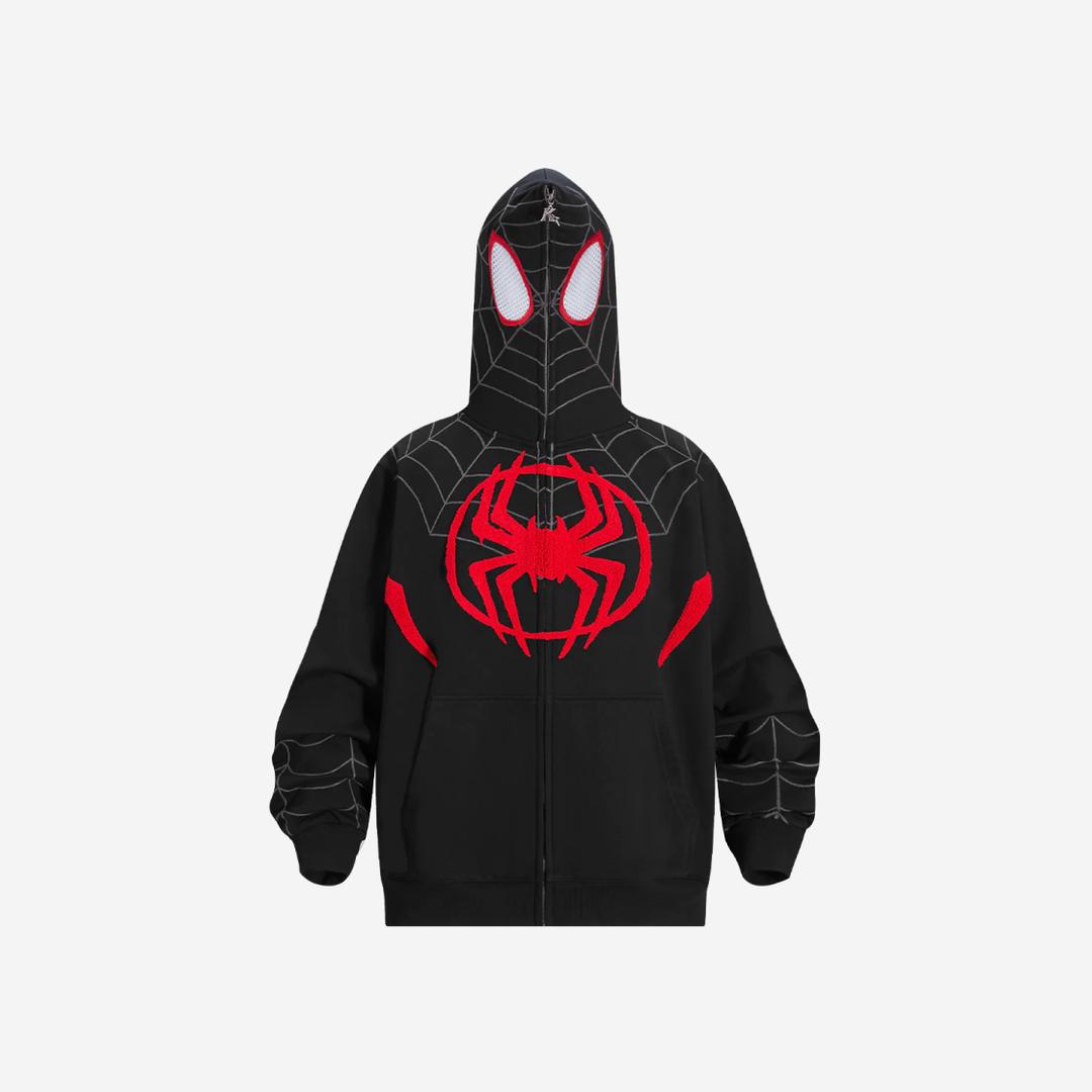 Kakazzy Full Zip Hoodie Spider Man Across The Universe Black