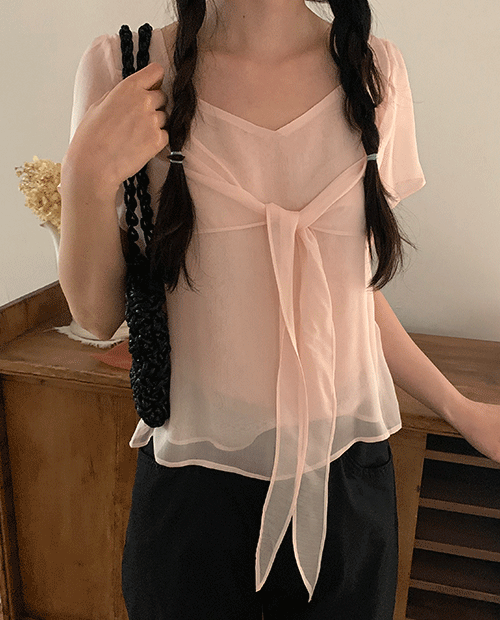 데일리마켓 rose chiffon blouse / 3color