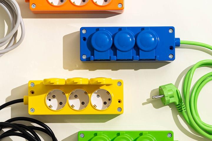 세이프티 컬러 디자인 멀티탭 플러그 3C-2M 4COLORS