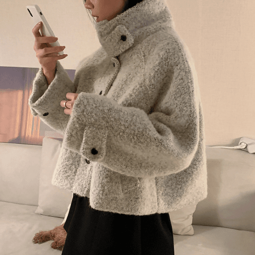 Alpaca Hand-made Coat(Oreo)