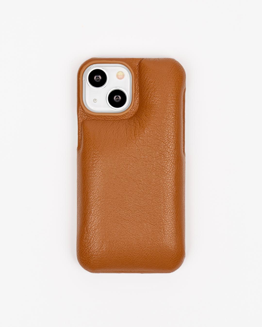 Soft leather cushion case (caramel)