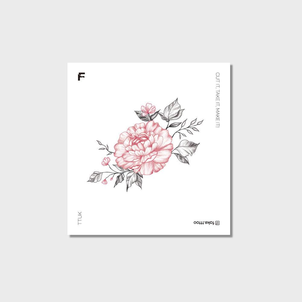 핑크 소파 타투 스티커