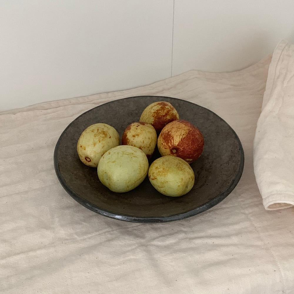 오소보 rough medium plate 앞접시 일본접시 디저트접시 도자기그릇 집들이선물