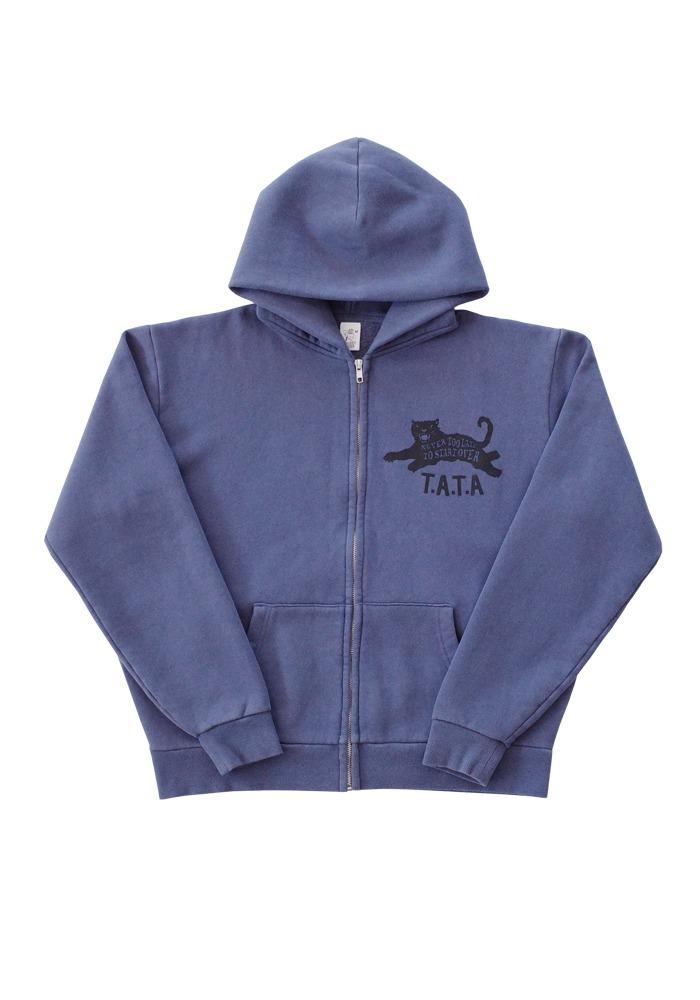 TATA ZIP-UP HOODIE (PURPLE GREY)