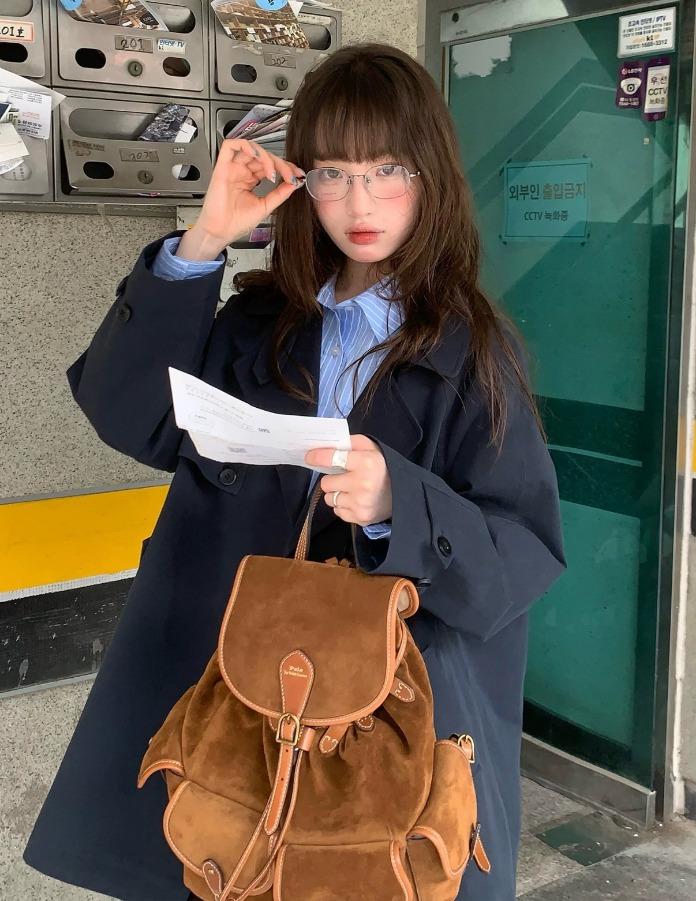 RAINY 클래식 캐주얼 미디 트렌치 코트 (2color)