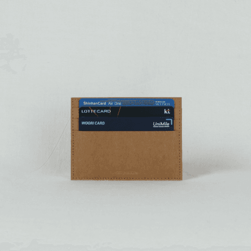 [무료각인]크라프트 슬림 카드지갑/명함케이스(BR)