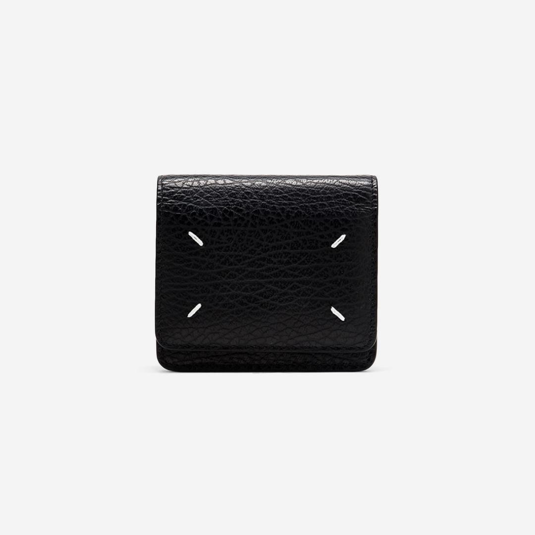 Maison Margiela Small Leather Chain Wallet Black