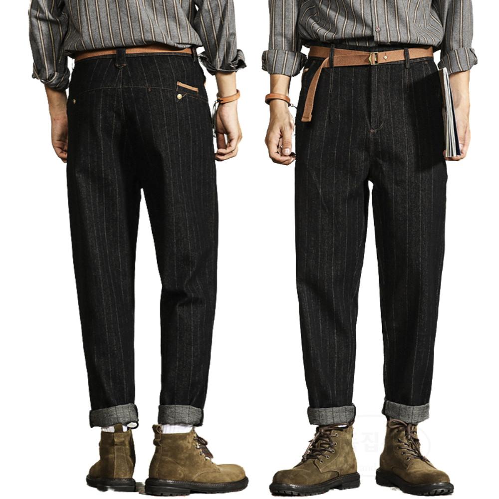 [독집사] 몰스킨 세미테이퍼드 247 탄성 팬츠 (벨트포함)