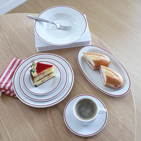 PORVASAL 폴바살 플레이트 파스타접시 티잔세트