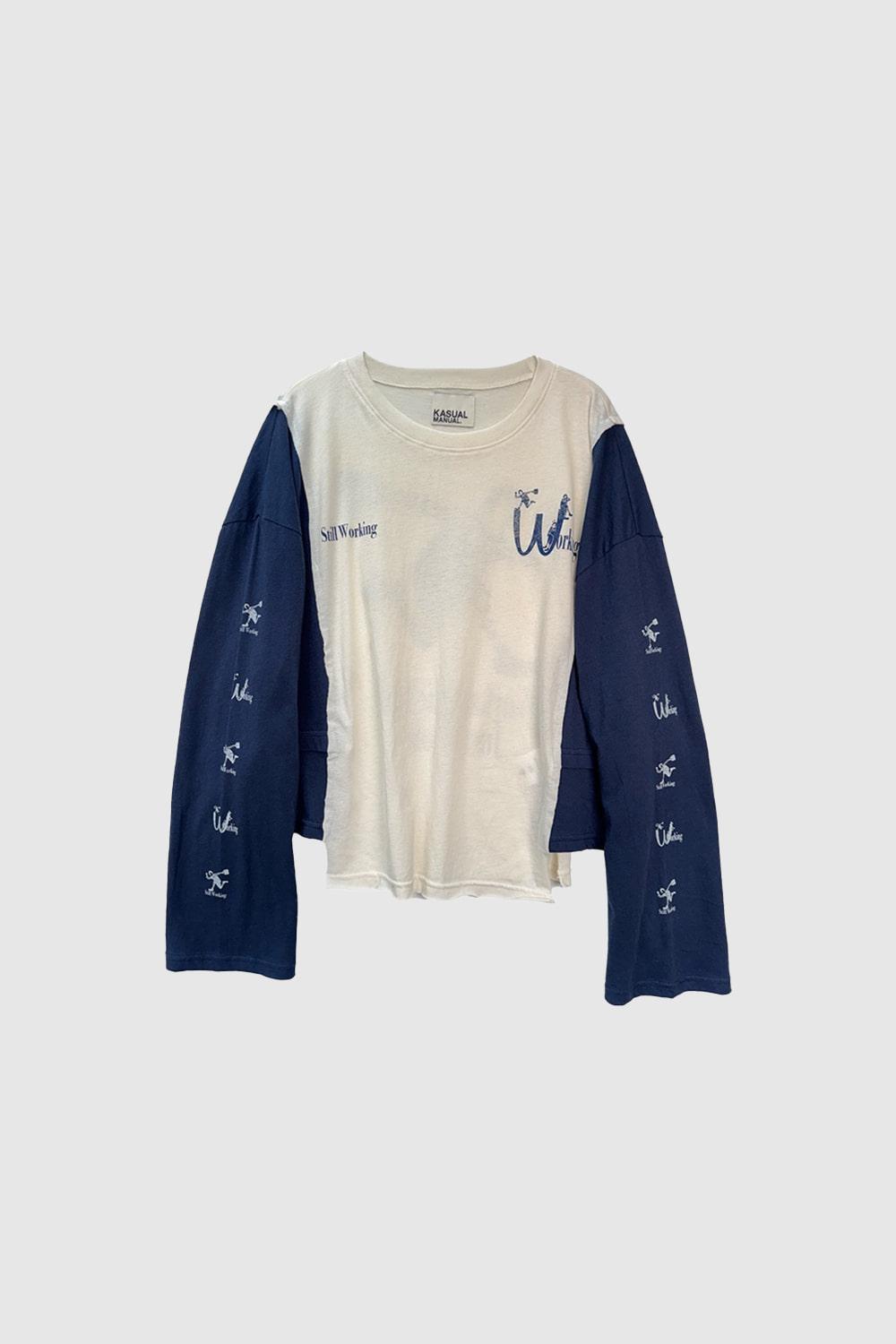 [캐주얼매뉴얼] WORKTYPE T-SHIRT (NAVY)