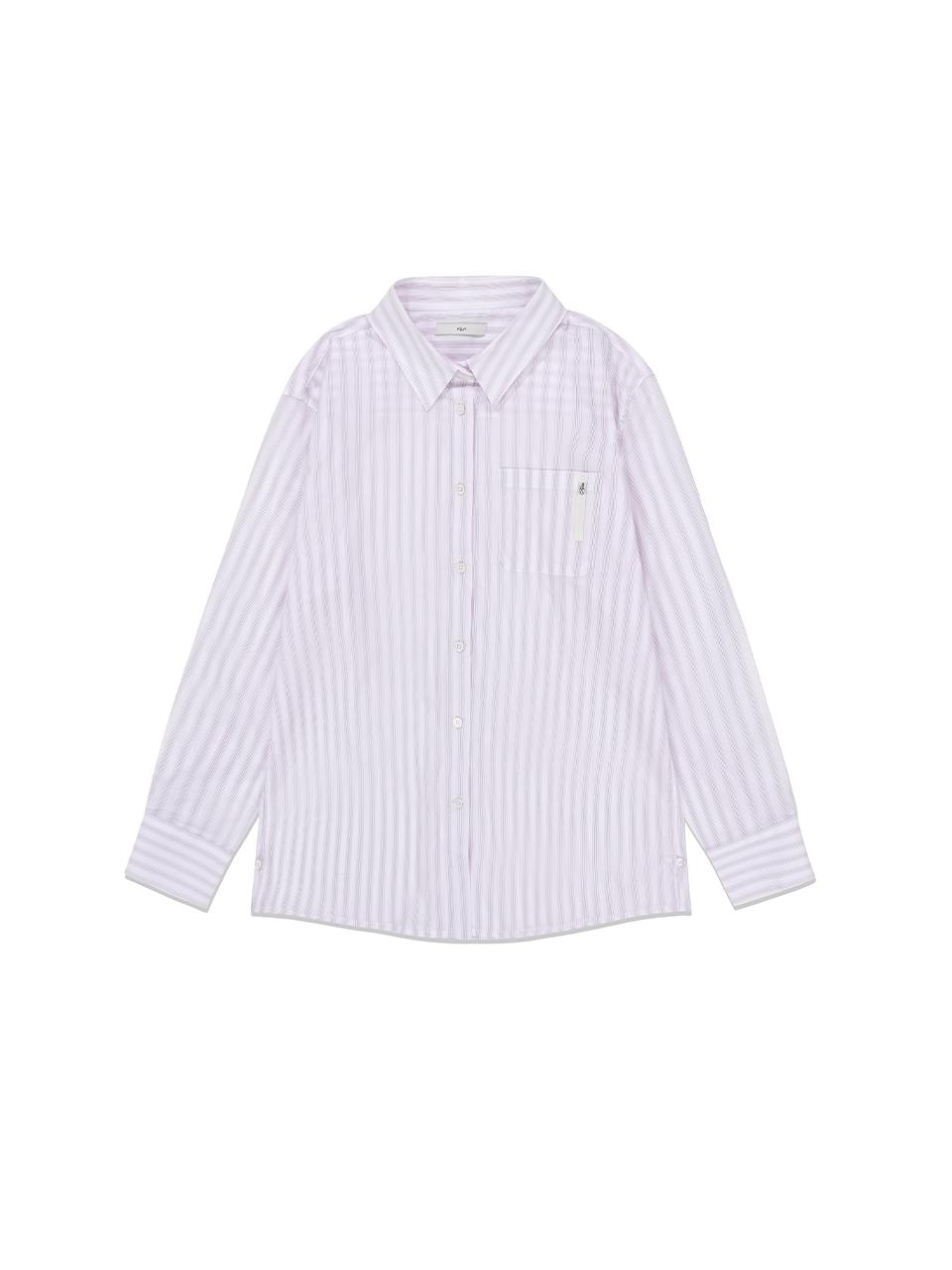 Natural Stripe Shirt Purple