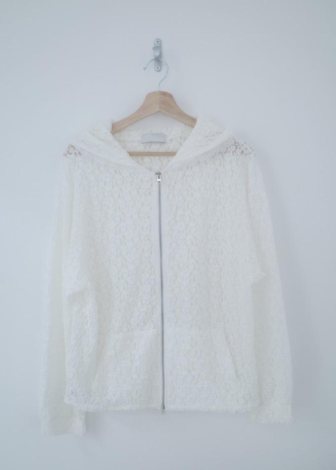 rosie lace hood zip-up (2color)