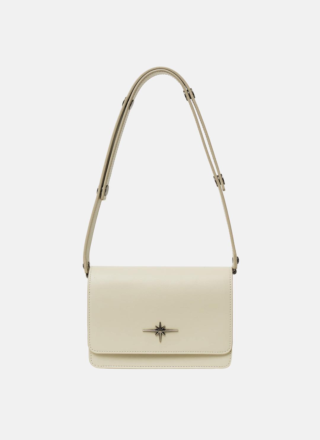 SNAP STRAP MINI TOTE BAG light beige