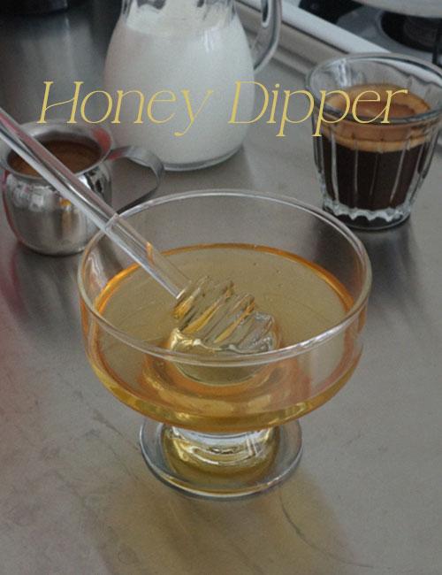Glass Honey Dipper