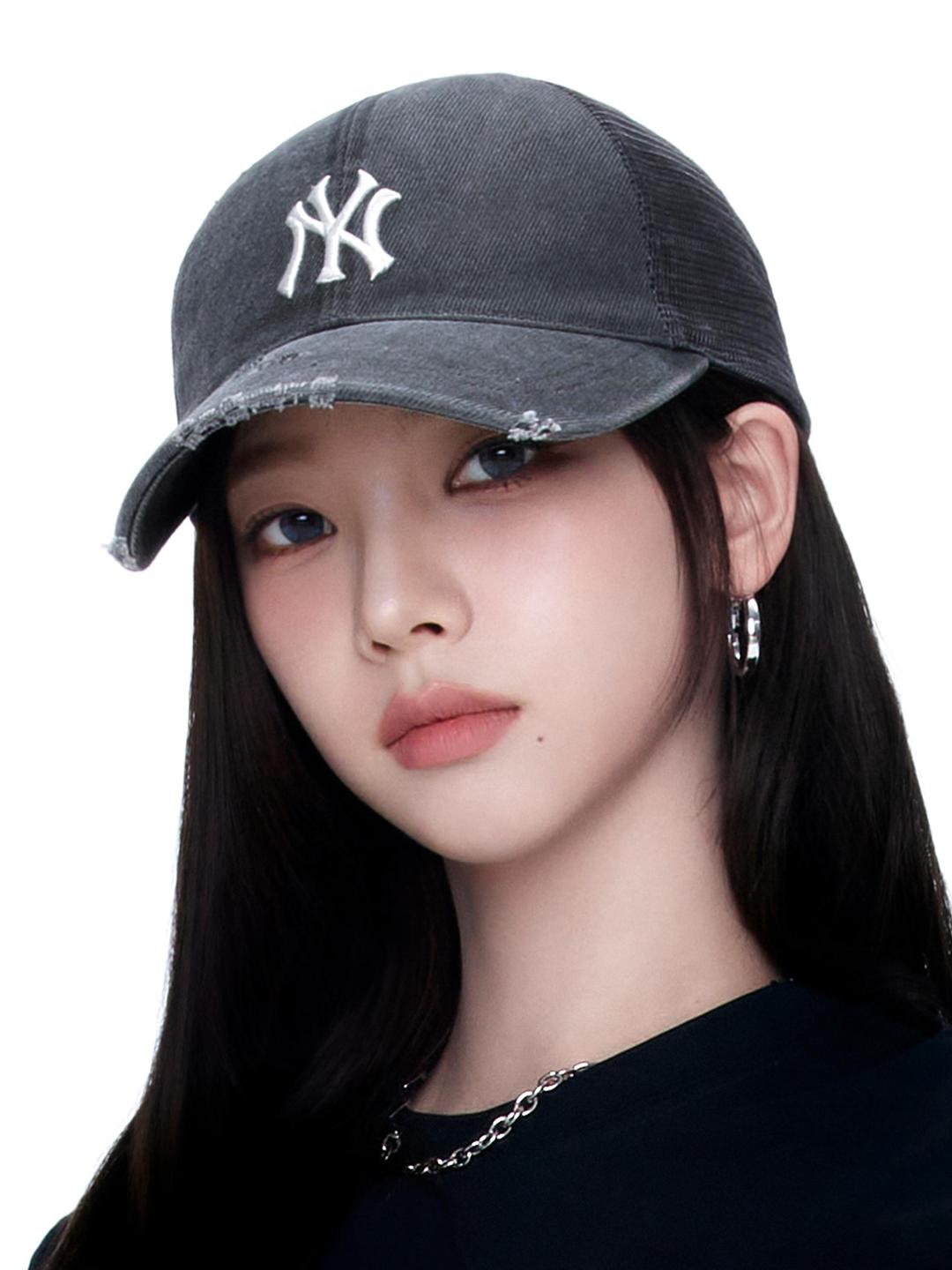 베이직 워싱 메쉬캡 뉴욕양키스