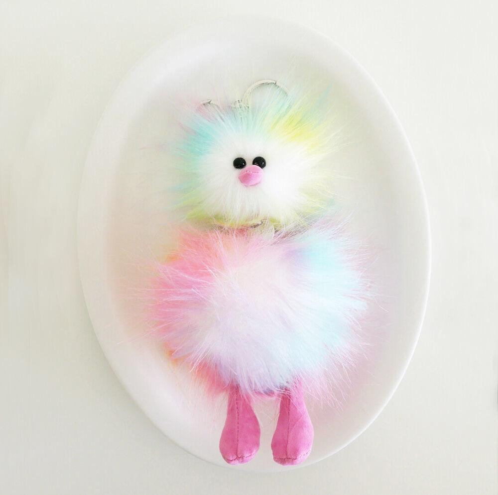 Cosymosy Ugly Bird Keyring - Rainbow