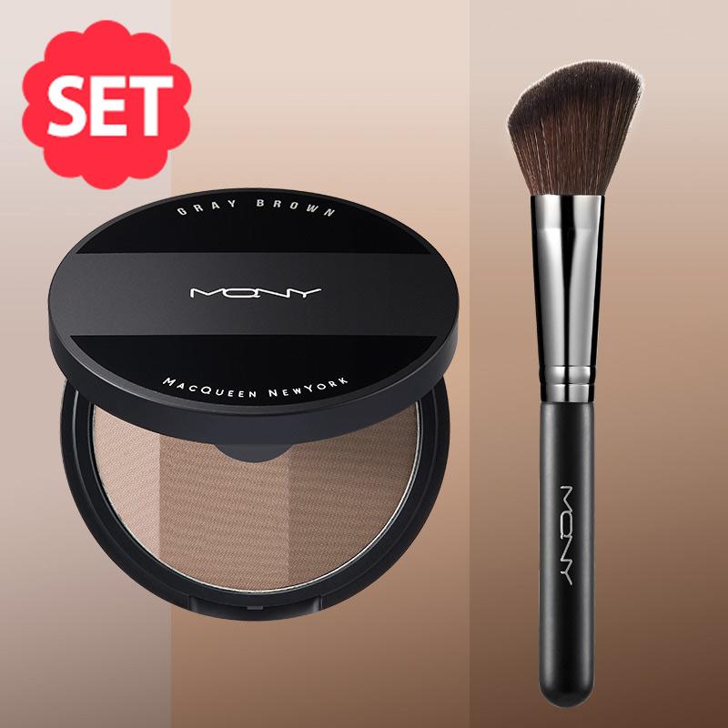 [FACE] [SET] 페이크 업 3색 쉐딩(ver.쿨톤)+브러쉬 세트